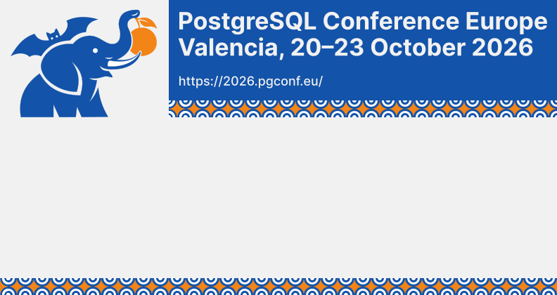 Schedule - Petr Jelinek — PostgreSQL Conference Europe 2026
